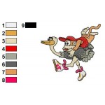 Mario Diddy Kong 01 Embroidery Design